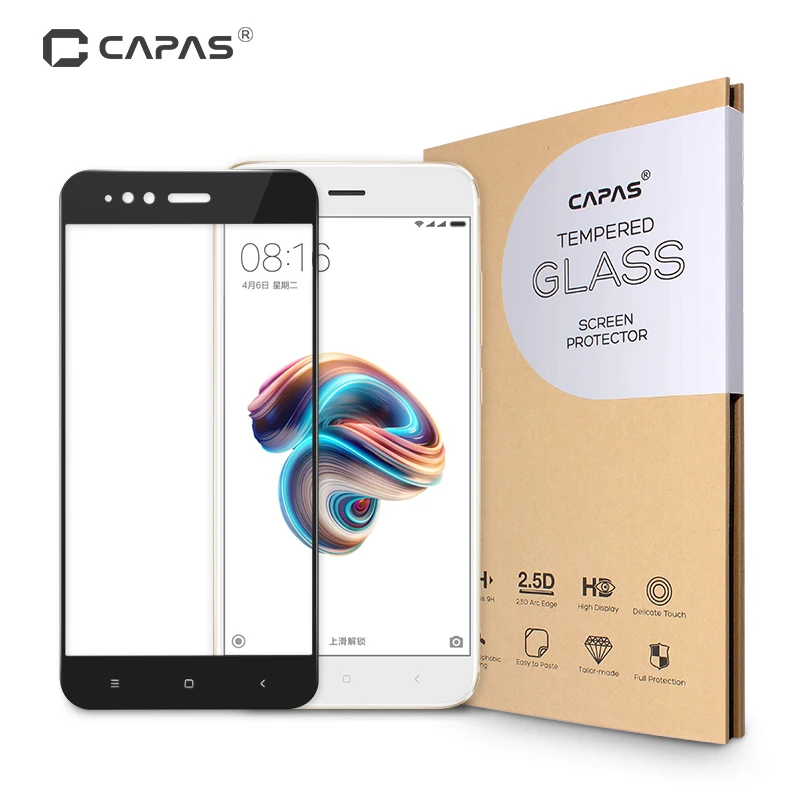 CAPAS for Xiaomi Mi A1 5X Tempered Glass Screen Protector for MiA1 Mi5X Almost Full Cover Protective Film Explosion Scratch
CAPAS for Xiaomi Mi A1 5X Tempered Glass Screen Protector for MiA1 Mi5X Almost Full Cover Protective Film Explosion Scratch