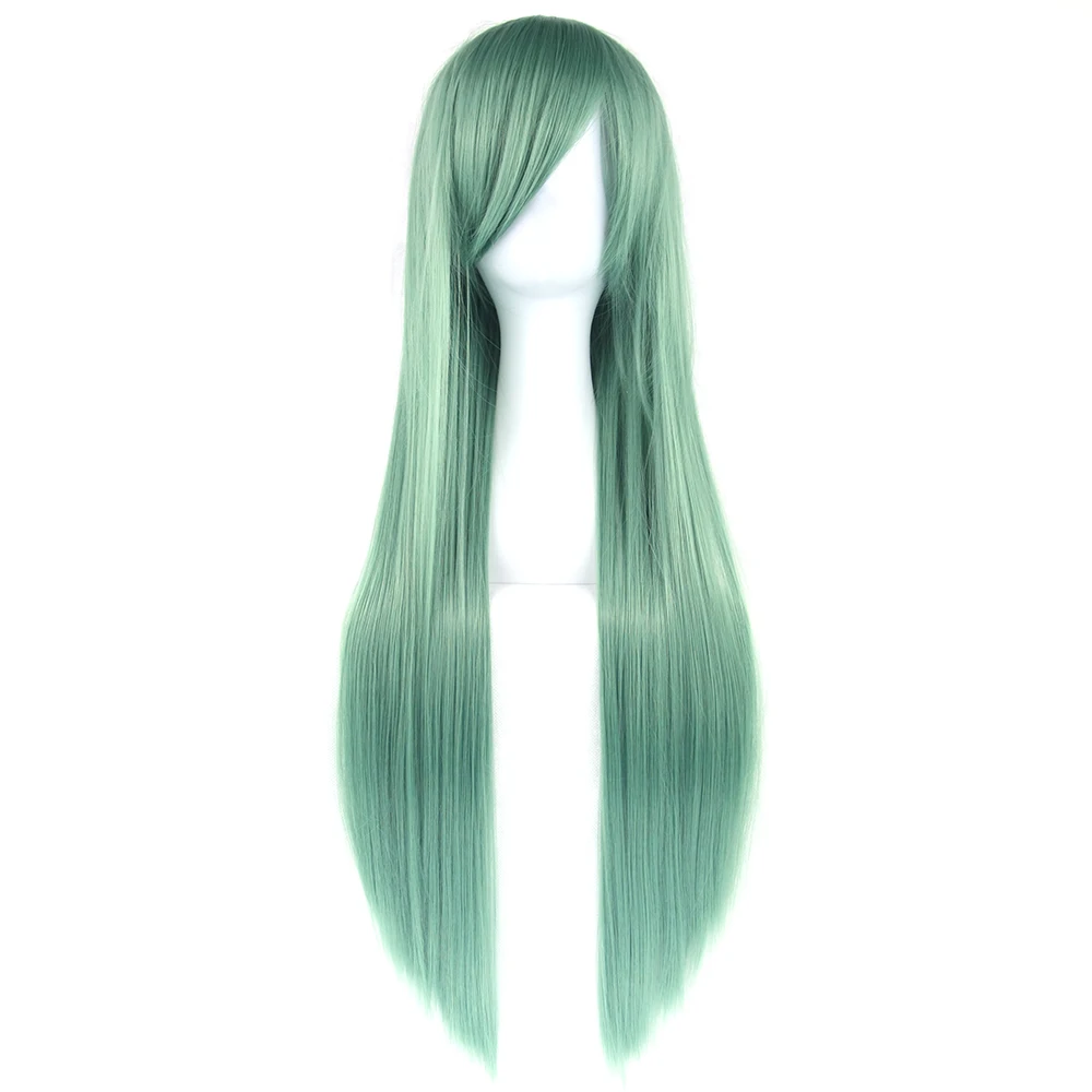 Soowee 24 Colors 80cm Long Straight Wigs Green Black Party Hair Accessories Synthetic Hair Cosplay Wig for Women
Soowee 24 Colors 80cm Long Straight Wigs Green Black Party Hair Accessories Synthetic Hair Cosplay Wig for Women