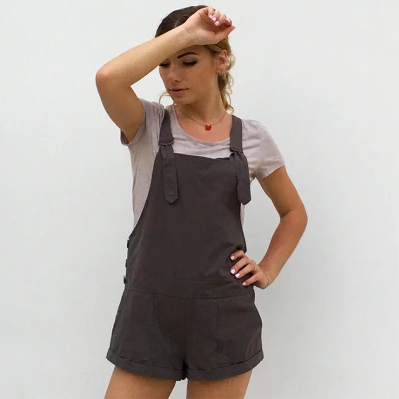 Cotton Rompers Women Button Fashion New Playsuits Style 2019 Cute Casual female Solid New Shorts Overalls Jumpsuit with Summer
Cotton Rompers Women Button Fashion New Playsuits Style 2019 Cute Casual female Solid New Shorts Overalls Jumpsuit with Summer