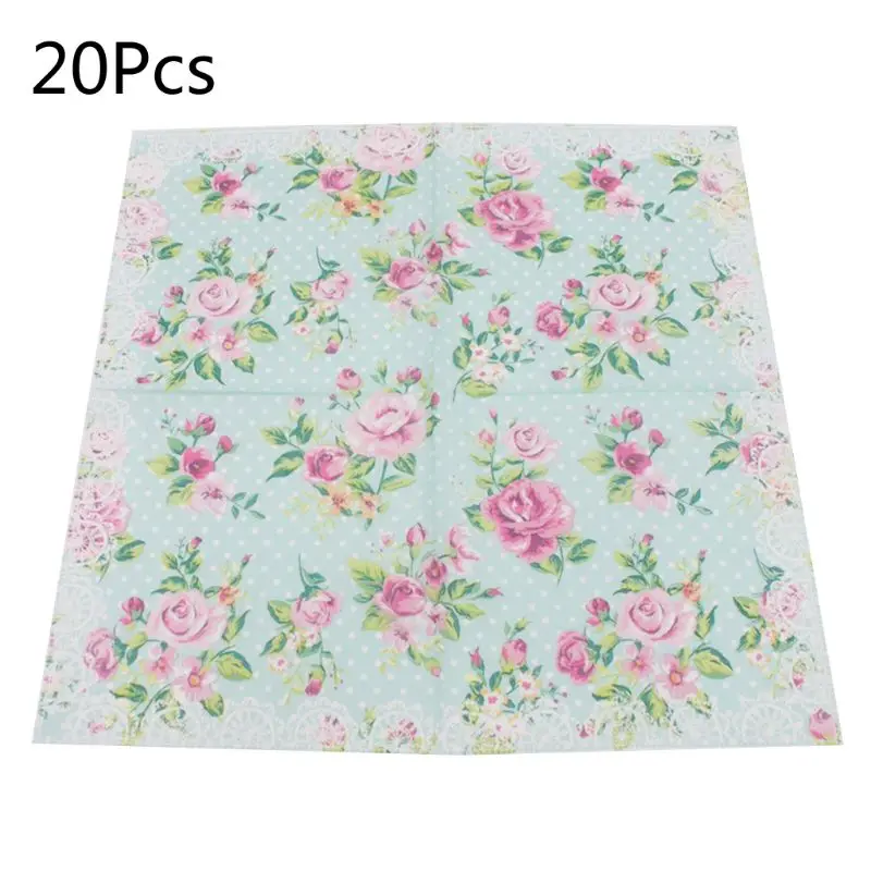 Disposable Paper Napkins Tableware Supply Printed Square Tissue flower Wave point Pattern Party Festive Celebration 20 Pieces
Disposable Paper Napkins Tableware Supply Printed Square Tissue flower Wave point Pattern Party Festive Celebration 20 Pieces