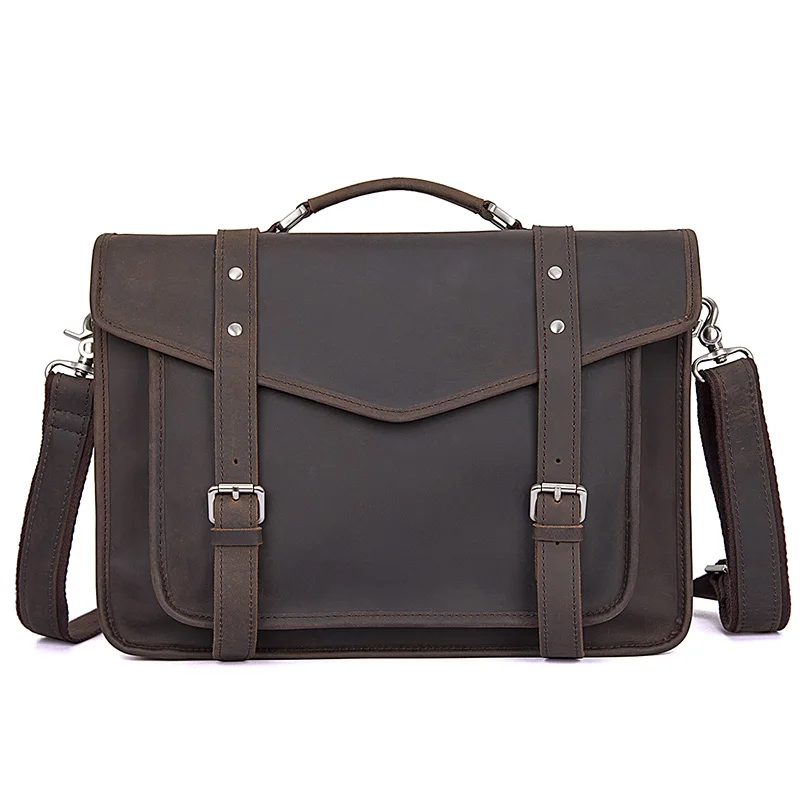 J.M.D Vintage Crazy Horse Leather Briefcases High Quality Men's Laptop Bag Durable And Practical Handbag For Business Men 7377R
J.M.D Vintage Crazy Horse Leather Briefcases High Quality Men's Laptop Bag Durable And Practical Handbag For Business Men 7377R