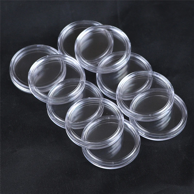 10PCS/lot Transparent Small Round Coin Holder Box For Coin Collection Plastic Clear Coin Capsules Box Dia 25mm 32mm 35mm
10PCS/lot Transparent Small Round Coin Holder Box For Coin Collection Plastic Clear Coin Capsules Box Dia 25mm 32mm 35mm