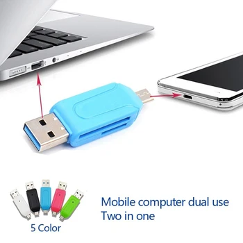 External Card Reader Multi-function SD TF Card Reader Micro USB OTG Adapter Android Mobile Phone Computer PC lettore sd card usb
External Card Reader Multi-function SD TF Card Reader Micro USB OTG Adapter Android Mobile Phone Computer PC lettore sd card usb