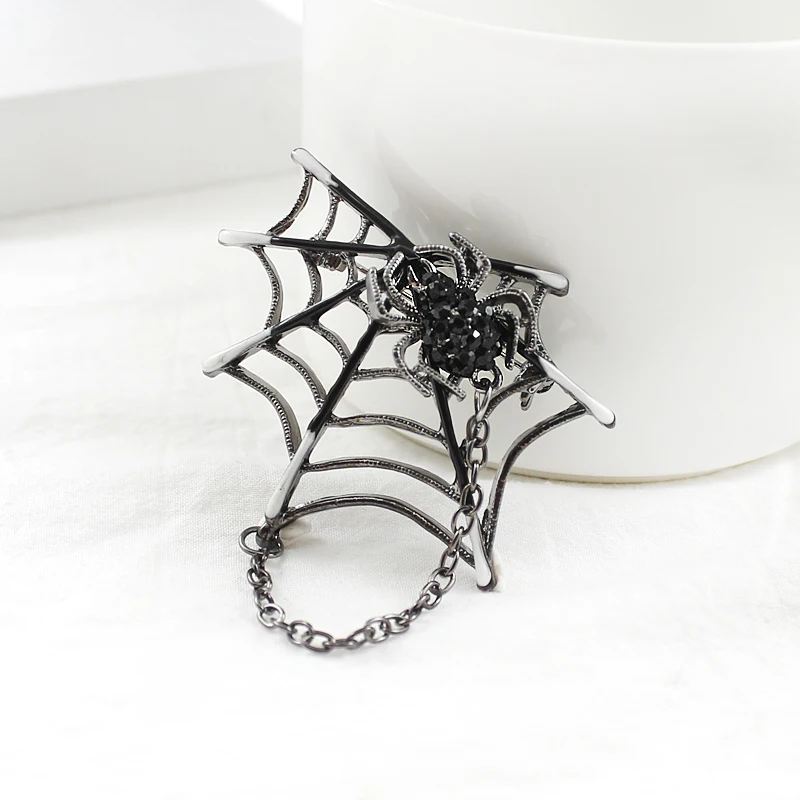 Vintage Spider Brooches Ornament Gun black plated Crystal Magnet White Enamel Spider web Scarf Buckle Clothes Hijab Lapel pins
Vintage Spider Brooches Ornament Gun black plated Crystal Magnet White Enamel Spider web Scarf Buckle Clothes Hijab Lapel pins