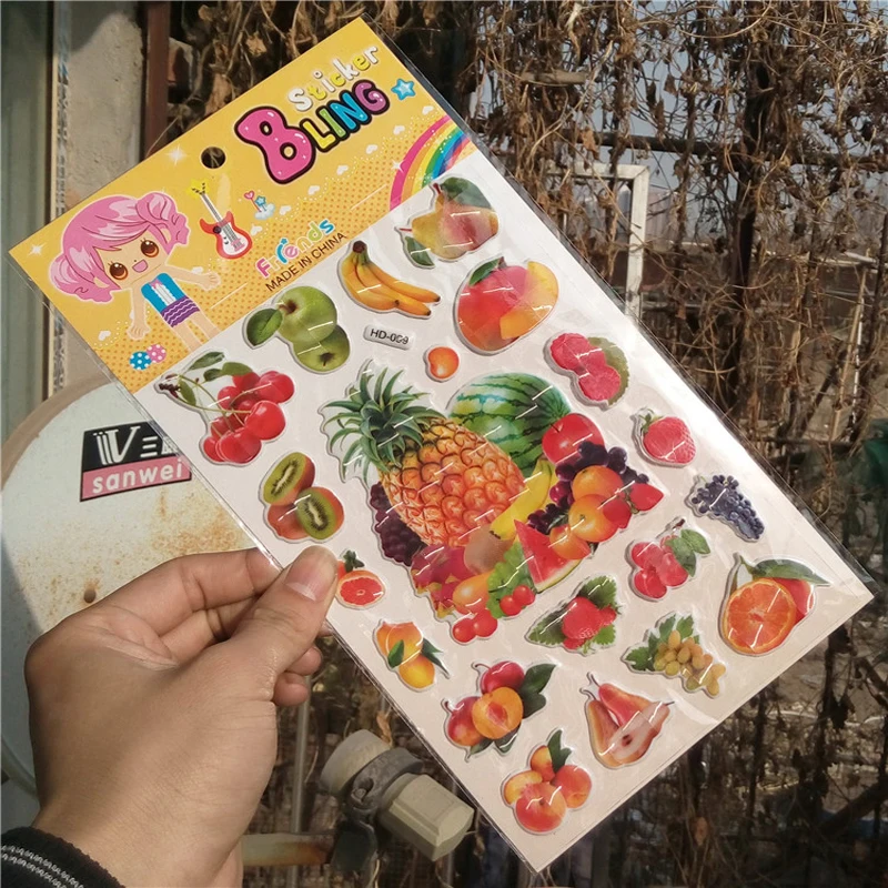 fruits vegetables bling stickers 3D bubble stickers scrapbooking for kids Diary Notebook Label Decoration toy 14.5cm*21.5cm
fruits vegetables bling stickers 3D bubble stickers scrapbooking for kids Diary Notebook Label Decoration toy 14.5cm*21.5cm