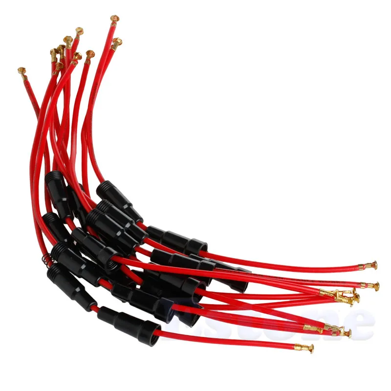 10Pcs AGC Fuse Holder Case In-Line Black Red Plastic Screw Type With Wire 5x20mm
10Pcs AGC Fuse Holder Case In-Line Black Red Plastic Screw Type With Wire 5x20mm