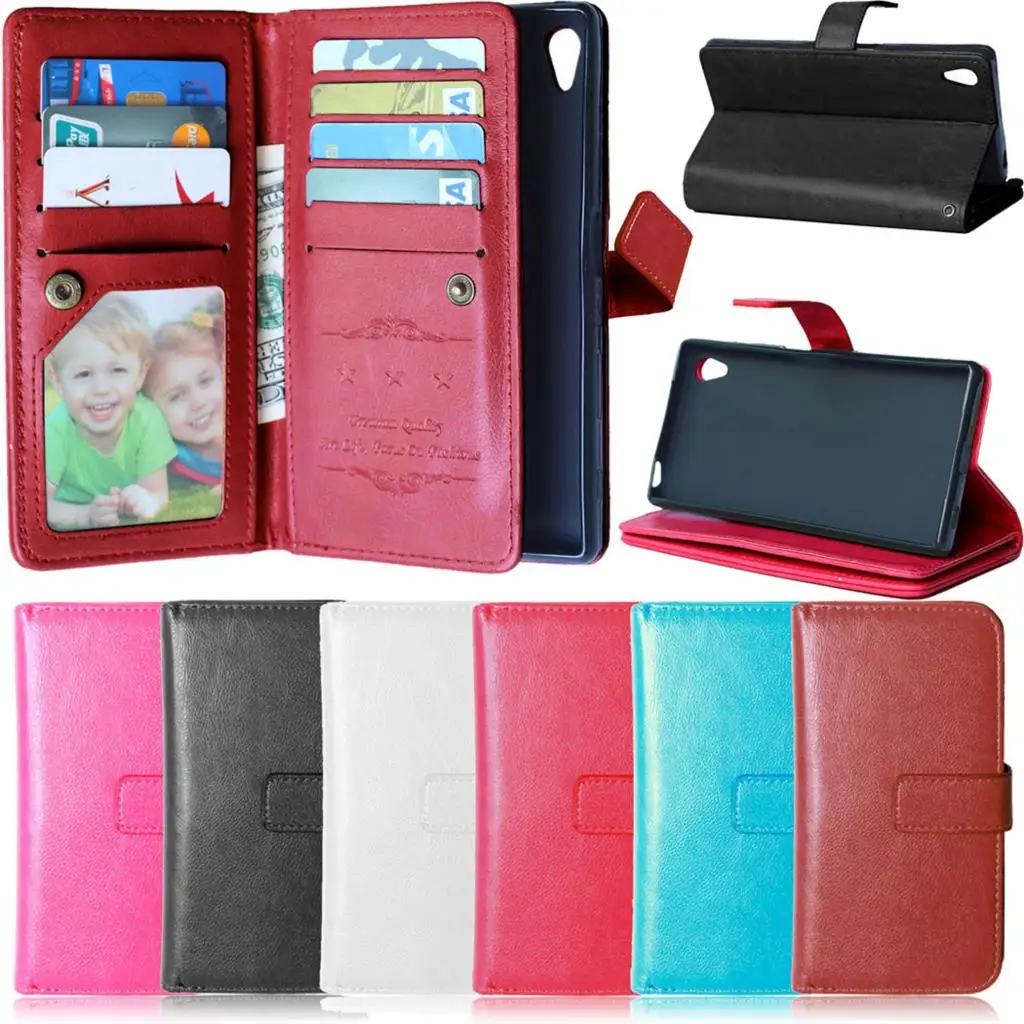 PU Leather Case with 9 Card Holders Wallet Flip Stand Cover Case for Sony Xperia Z5 E6603 E6633 E6653 Phone Case for sony z5 bag
PU Leather Case with 9 Card Holders Wallet Flip Stand Cover Case for Sony Xperia Z5 E6603 E6633 E6653 Phone Case for sony z5 bag