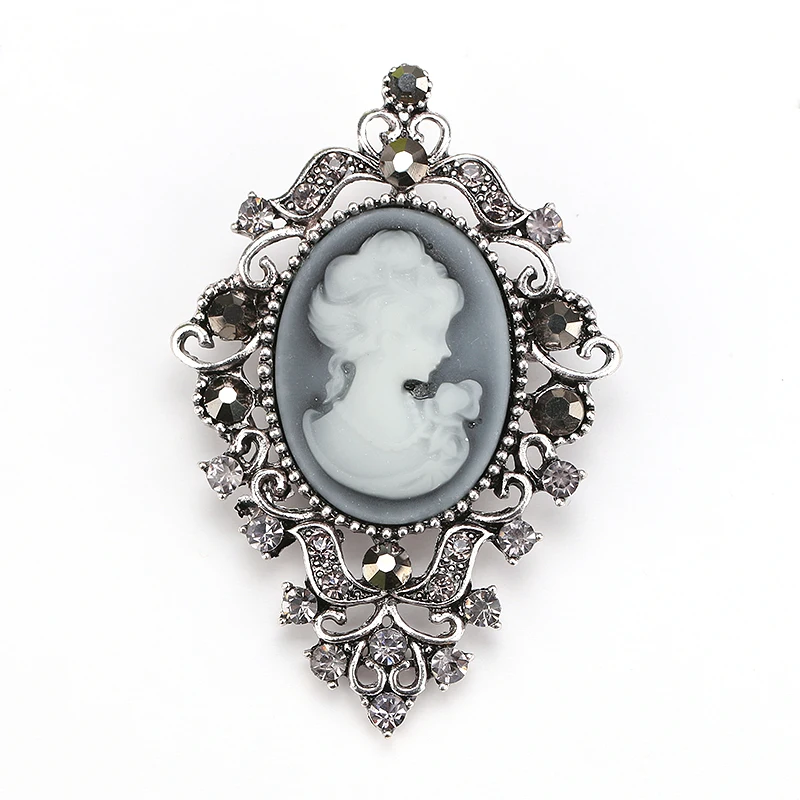 Broches for Women Vintage Elegant Beauty Queen Brooch Safety Cameo Rhinestone Wedding Party Brooch Pins
Broches for Women Vintage Elegant Beauty Queen Brooch Safety Cameo Rhinestone Wedding Party Brooch Pins