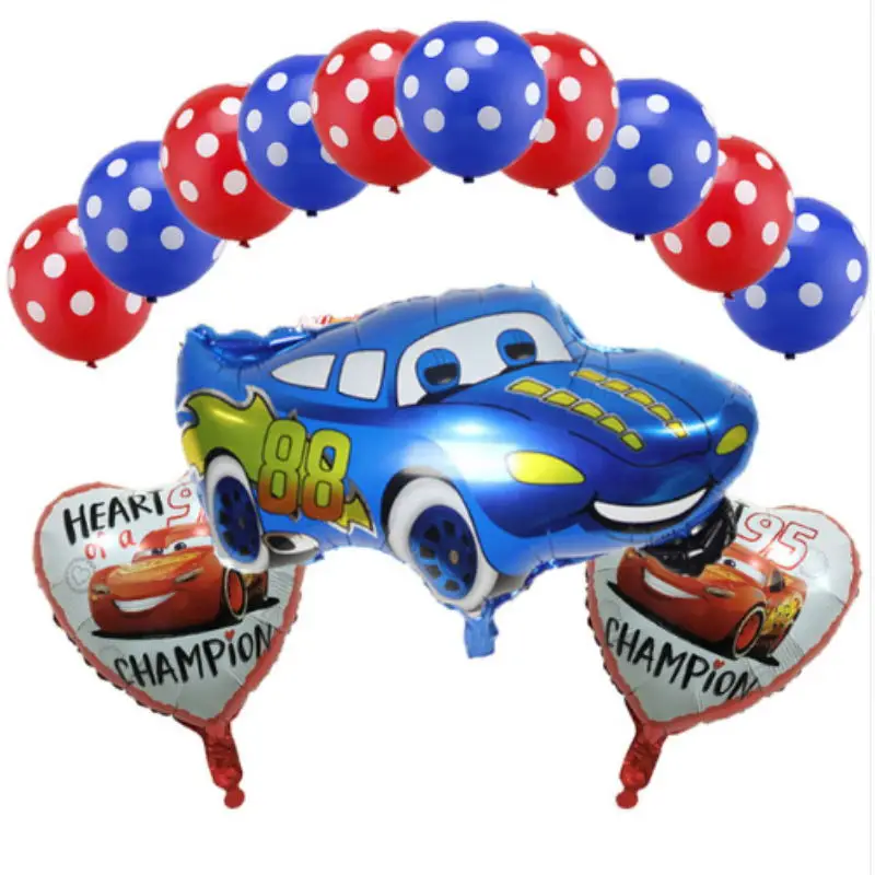 13 pcs Cartoon Car Lightning Mcqueen Foil Helium Balloons 18 inch round car balloon Dot latex kid toys Birthday Party Decor
13 pcs Cartoon Car Lightning Mcqueen Foil Helium Balloons 18 inch round car balloon Dot latex kid toys Birthday Party Decor