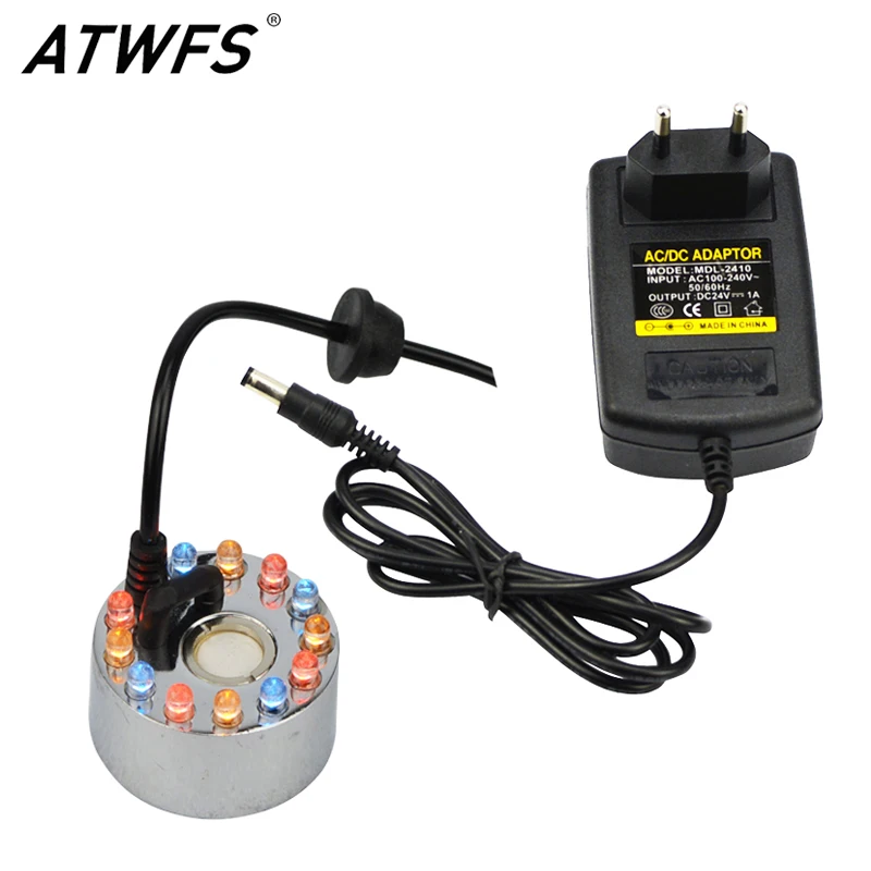ATWFS High Quality 24V 12 LED Ultrasonic Mist Maker Fogger Ultrasonic Diffuser Humidifier Fountain Nebulizer Atomizer Diffuser
ATWFS High Quality 24V 12 LED Ultrasonic Mist Maker Fogger Ultrasonic Diffuser Humidifier Fountain Nebulizer Atomizer Diffuser
