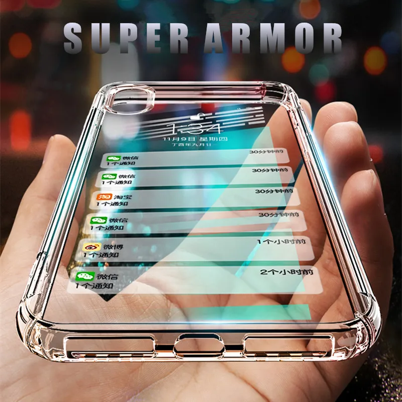 Fashion Shockproof Clear Silicone Protect Cover For iPhone X XS Max XR Case Soft TPU Cover For iPhone 6s 6 7 8 Plus 5 5S Case
Fashion Shockproof Clear Silicone Protect Cover For iPhone X XS Max XR Case Soft TPU Cover For iPhone 6s 6 7 8 Plus 5 5S Case