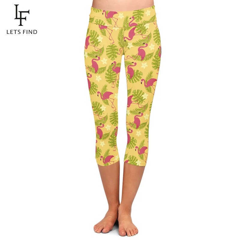 LETSFIND Summer Women High Waist Capri Leggings Fashion 3d Flamingos Print Legging Girl Mid-Calf 3/4 Stretch Casual Pants
LETSFIND Summer Women High Waist Capri Leggings Fashion 3d Flamingos Print Legging Girl Mid-Calf 3/4 Stretch Casual Pants