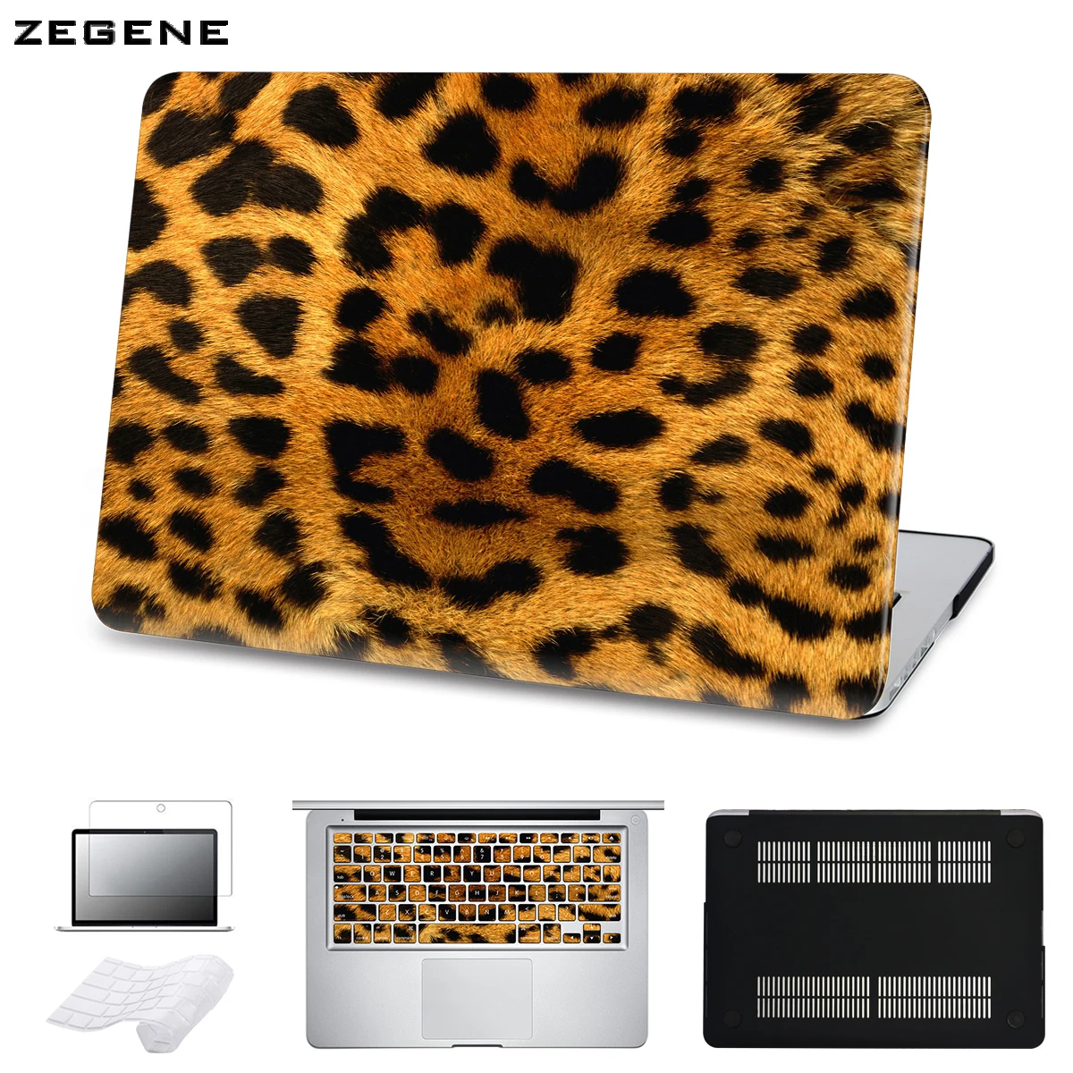 5 in 1 Bundle Leopard Cover Case For Apple Macbook Air Pro Retina 11 12 13 15 inch Hard Shell Laptop Bag With Keyboard Sticker
5 in 1 Bundle Leopard Cover Case For Apple Macbook Air Pro Retina 11 12 13 15 inch Hard Shell Laptop Bag With Keyboard Sticker