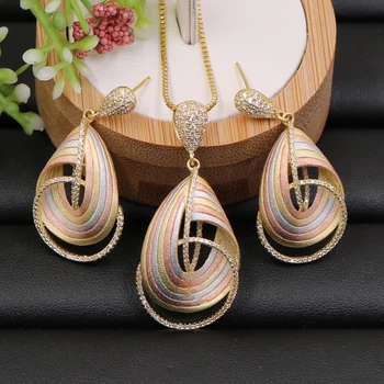 Lanyika Jewelry Set Cross Geometric Water Drop Zircon Sandblasting Necklace with Earrings for Bridal Engagement Best Gift
Lanyika Jewelry Set Cross Geometric Water Drop Zircon Sandblasting Necklace with Earrings for Bridal Engagement Best Gift