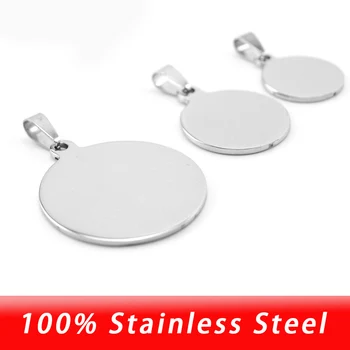 100% Stainless Steel Blank Round Tags Charms Pendants For Women Men Metal Tags Jewelry Making Mirror Polished Wholesale 10pcs
100% Stainless Steel Blank Round Tags Charms Pendants For Women Men Metal Tags Jewelry Making Mirror Polished Wholesale 10pcs