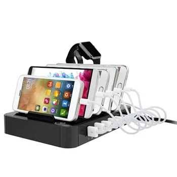 Universal 6 Port 50W USB Dock Charger Charging Station Holder For iPhone X 8 7 6s Plus for Samsung Huawei LG Phone Watch Tablet
Universal 6 Port 50W USB Dock Charger Charging Station Holder For iPhone X 8 7 6s Plus for Samsung Huawei LG Phone Watch Tablet