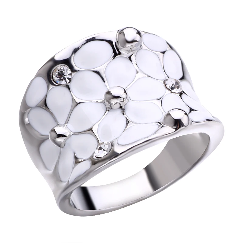 New Arrival Flower Enamel Ring Gold-color 1.3CM Big Rings for Women Ethnic Stainless steel Jewelry Mother gift
New Arrival Flower Enamel Ring Gold-color 1.3CM Big Rings for Women Ethnic Stainless steel Jewelry Mother gift