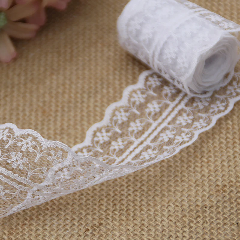 45Mm White Lace Ribbon Webbing Fabric For Gift Packing Diy Crafts Embroidery Decoration Wedding/Birthday/Christmas
45Mm White Lace Ribbon Webbing Fabric For Gift Packing Diy Crafts Embroidery Decoration Wedding/Birthday/Christmas