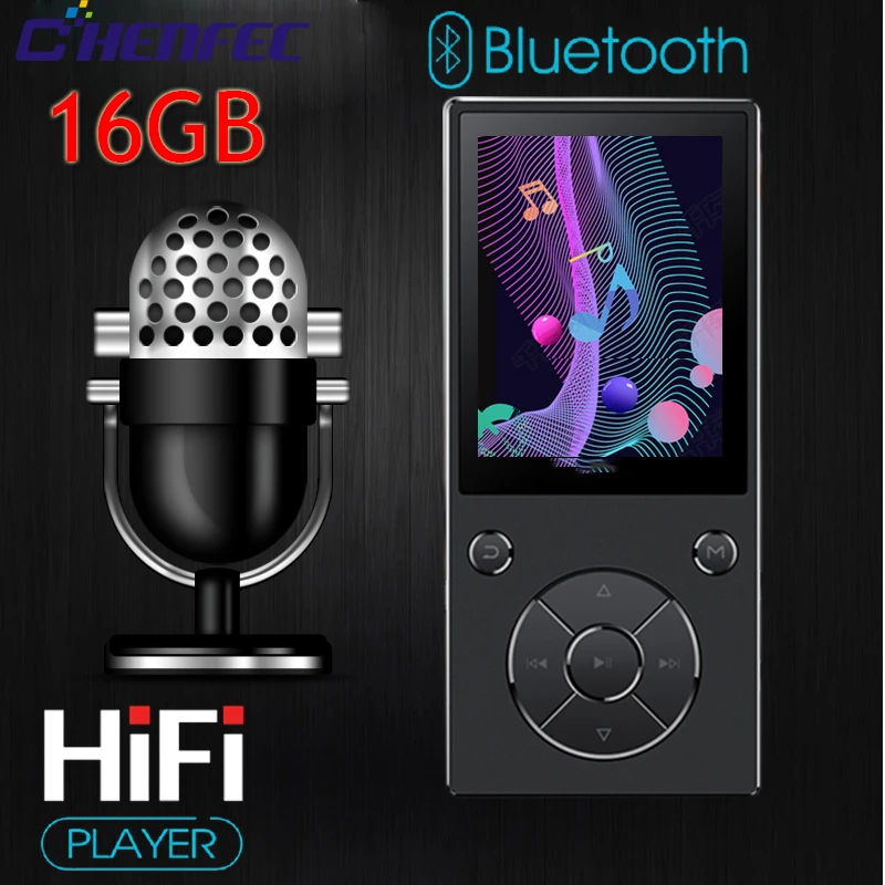 HIFI mp3 C11 Mp3 player 16G storage 2.4 inch HD color screen playback high quality radio Fm video recording Bluetooth | Электроника