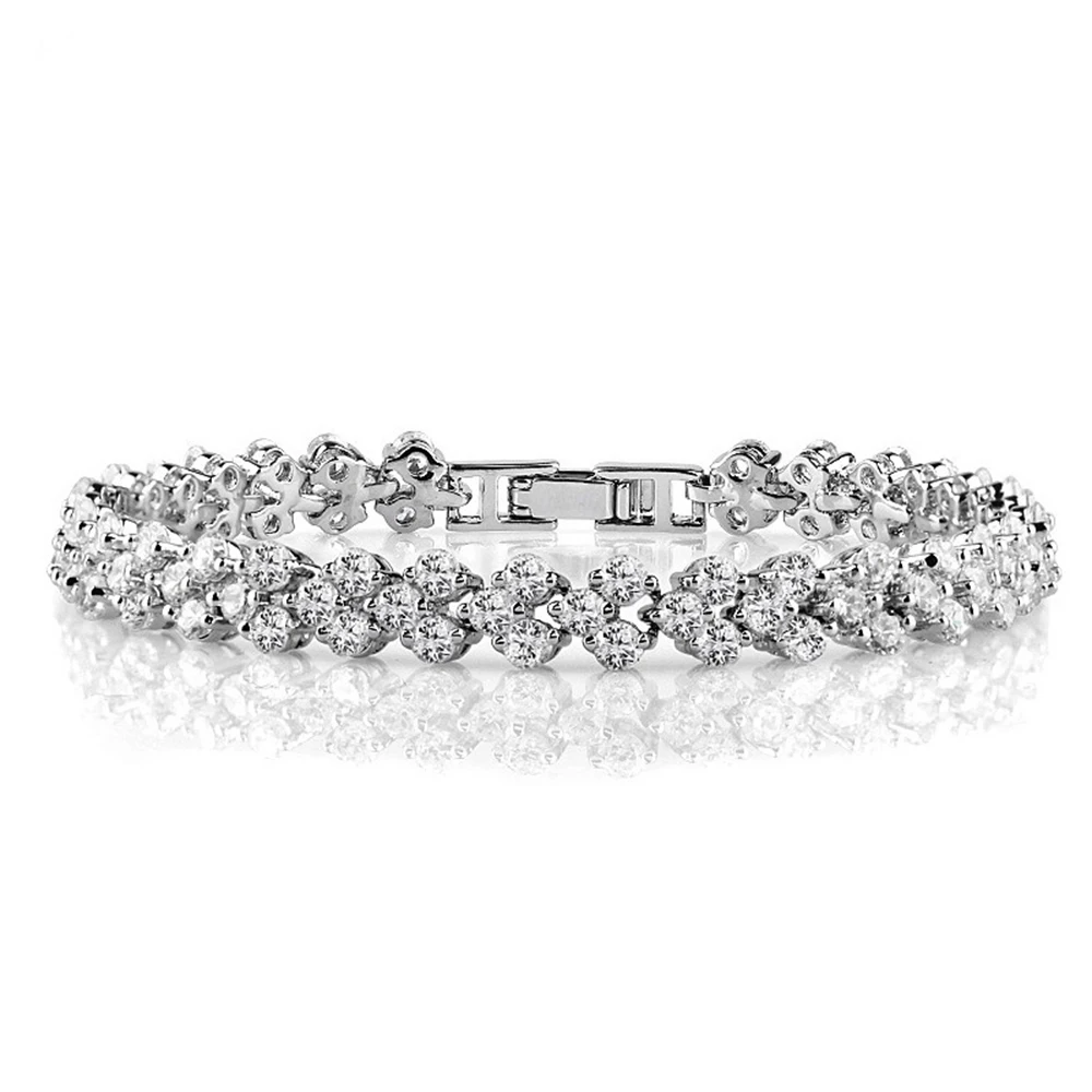Luxury Roman Chain Bracelet for Women Luxury Cubic Zircon Inlay Charm Bracelet Bride Wedding Jewelry
Luxury Roman Chain Bracelet for Women Luxury Cubic Zircon Inlay Charm Bracelet Bride Wedding Jewelry