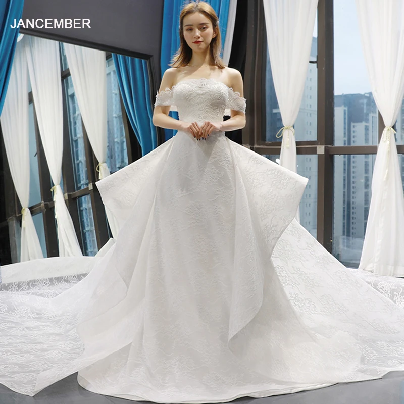J66760 jancember sexy wedding dress 2019 off the shoulder boat neck bridal dresses detachable train robe de mariée princesse
J66760 jancember sexy wedding dress 2019 off the shoulder boat neck bridal dresses detachable train robe de mariée princesse