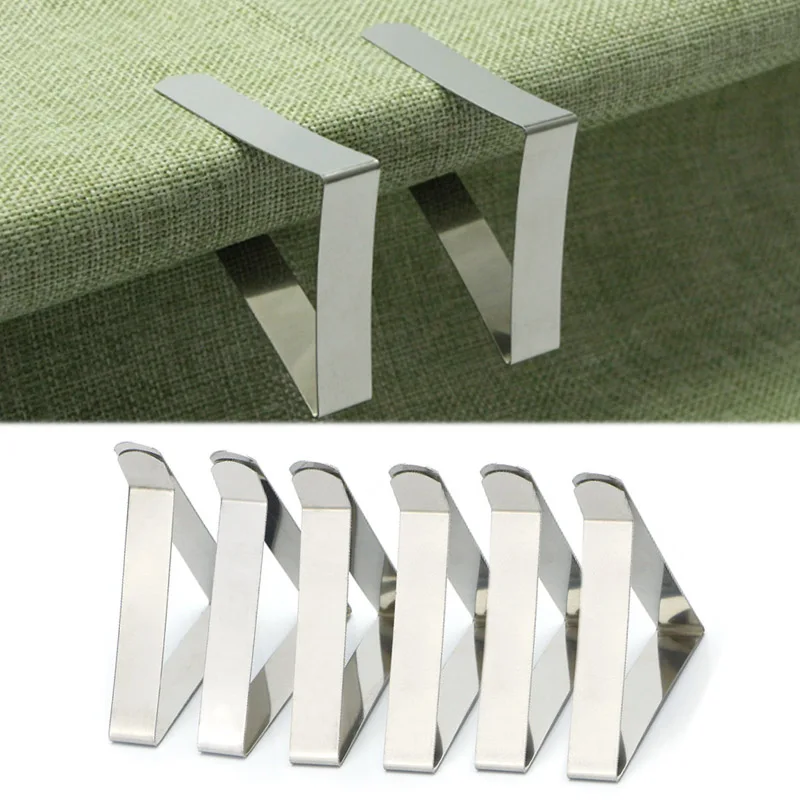6Pcs/Set Hot Sale Stainless Steel Convenient Cloth Clip Fixed Tablecloth Adjustable Anti Wrinkle Triangle Household Goods
6Pcs/Set Hot Sale Stainless Steel Convenient Cloth Clip Fixed Tablecloth Adjustable Anti Wrinkle Triangle Household Goods
