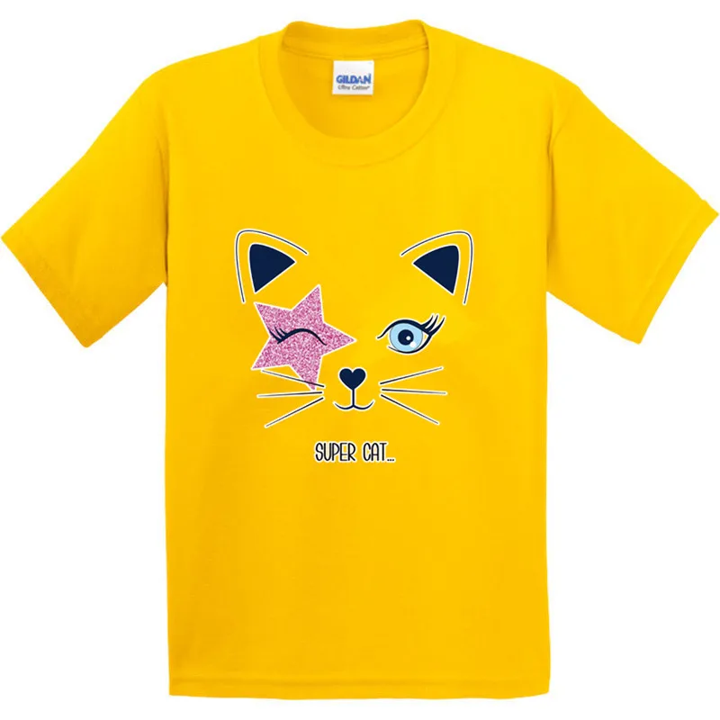 Kids Super Cat Printed Design 100% Cotton T Shirt Boys/Girls Short Sleeve Tops Children Cute T-Shirt,GKT053
Kids Super Cat Printed Design 100% Cotton T Shirt Boys/Girls Short Sleeve Tops Children Cute T-Shirt,GKT053