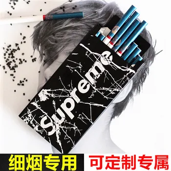 Lengthened Aluminum Ultra-thin Portable Creative Sliding Cover Thin Cigarette Box For Men And Women
Lengthened Aluminum Ultra-thin Portable Creative Sliding Cover Thin Cigarette Box For Men And Women