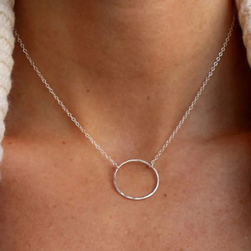 New Fashion round Pendant Necklace for Women Boho circle Tiny Gold Silver Simple Choker Jewelry Vintage Collier choker Necklace
New Fashion round Pendant Necklace for Women Boho circle Tiny Gold Silver Simple Choker Jewelry Vintage Collier choker Necklace