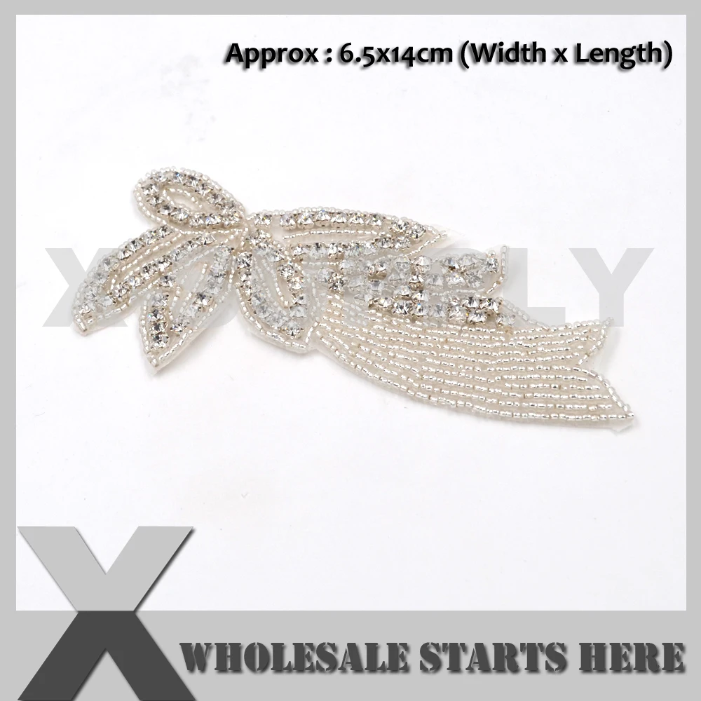 

Hotfix Crystal Rhinestone Garter Applique Motif,For Bridal Dress,For Bags,Bridal Wedding Decoration,Hair Piece,Sash,Belt,Hats