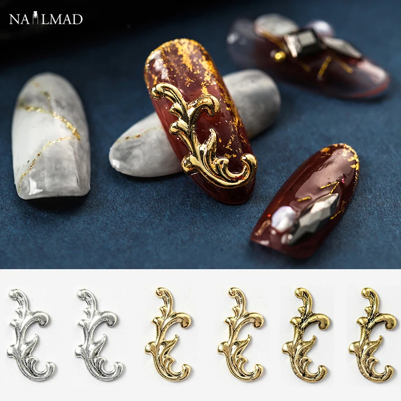 5pcs Metal 3D Nail Charms Swirls Shaped Nail Studs Vintage Nail Jewelry Nail Art Decoration DIY Accessory Tools
5pcs Metal 3D Nail Charms Swirls Shaped Nail Studs Vintage Nail Jewelry Nail Art Decoration DIY Accessory Tools