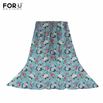 FORUDESIGNS Cute Siamese Cat Flower Print Women Long Silk Scarves Fashion Brand Design Sun Protection Beach Towels Female Shawls
FORUDESIGNS Cute Siamese Cat Flower Print Women Long Silk Scarves Fashion Brand Design Sun Protection Beach Towels Female Shawls