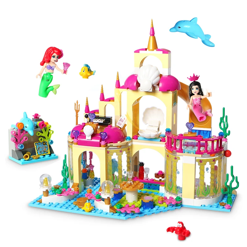 402PCS Princess Series Princess Mermaid Undersea Palace Buildings Bricks Blocks Toy For Kids Compatible legoe Friends
402PCS Princess Series Princess Mermaid Undersea Palace Buildings Bricks Blocks Toy For Kids Compatible legoe Friends