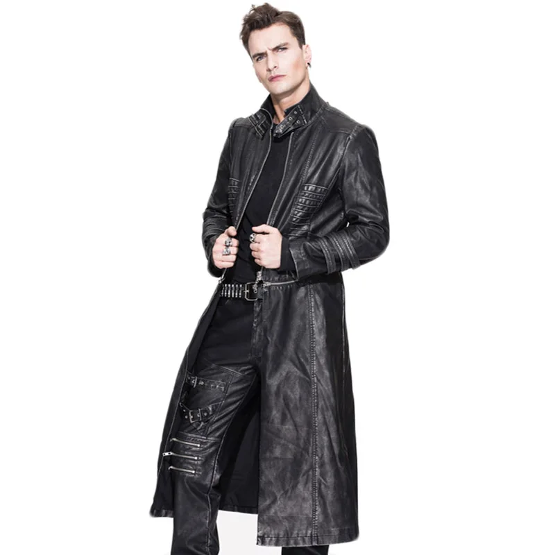 Hot Steampunk Gothic Winter Long Sleeve Detachable Black Jacket Men Pu Faux Leather Slim Fit Windbreakers Plus Size XXXL 2016
Hot Steampunk Gothic Winter Long Sleeve Detachable Black Jacket Men Pu Faux Leather Slim Fit Windbreakers Plus Size XXXL 2016