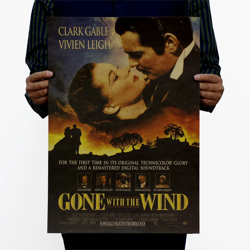 Gone with the Wind Vintage Kraft Paper Movie Poster Home School Office Decoration Art Classic Retro Posters
Gone with the Wind Vintage Kraft Paper Movie Poster Home School Office Decoration Art Classic Retro Posters