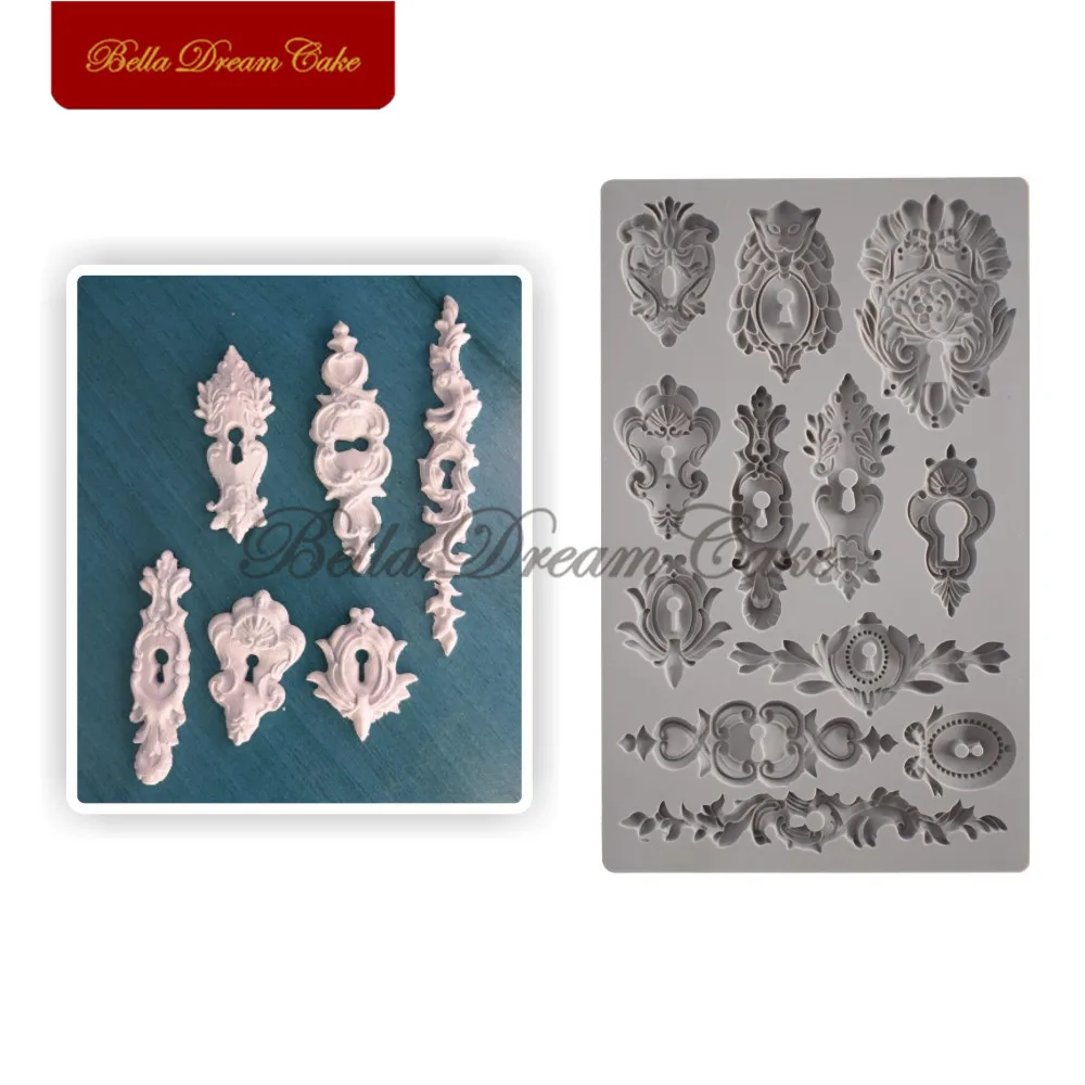 Flower Design European Key Hole Silicone Mold Fondant Cake Decorating Tool SugarCraft Chocolate Cake Moulds Cake Tools Bakeware
Flower Design European Key Hole Silicone Mold Fondant Cake Decorating Tool SugarCraft Chocolate Cake Moulds Cake Tools Bakeware