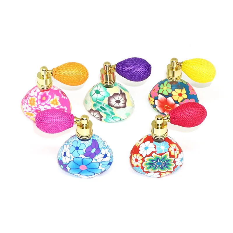 Colorful Polymer Clay Flower Glass Amtoizer Perfume Essential Oil Sprayer Refillable Spray Packaging Bottle 10pcs/lot P185
Colorful Polymer Clay Flower Glass Amtoizer Perfume Essential Oil Sprayer Refillable Spray Packaging Bottle 10pcs/lot P185