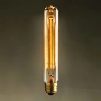

Edison Vintage Antique Retro Tungsten Long Filament E27 Industrial Light 220V/40W T30-185mm Incandescent Home Decor New