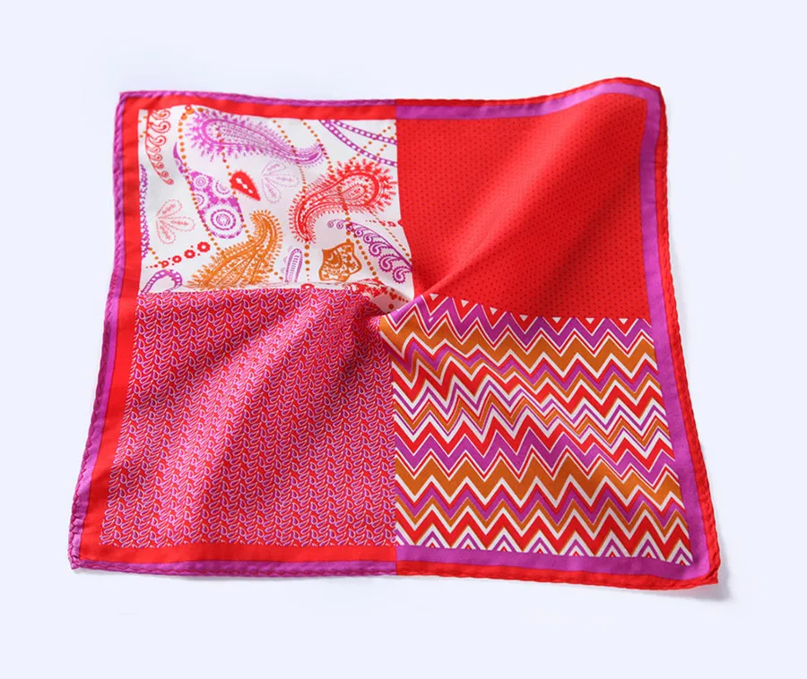 New-N126 HN12R1) Red Herringbone Paisley Dot 26cm (5)