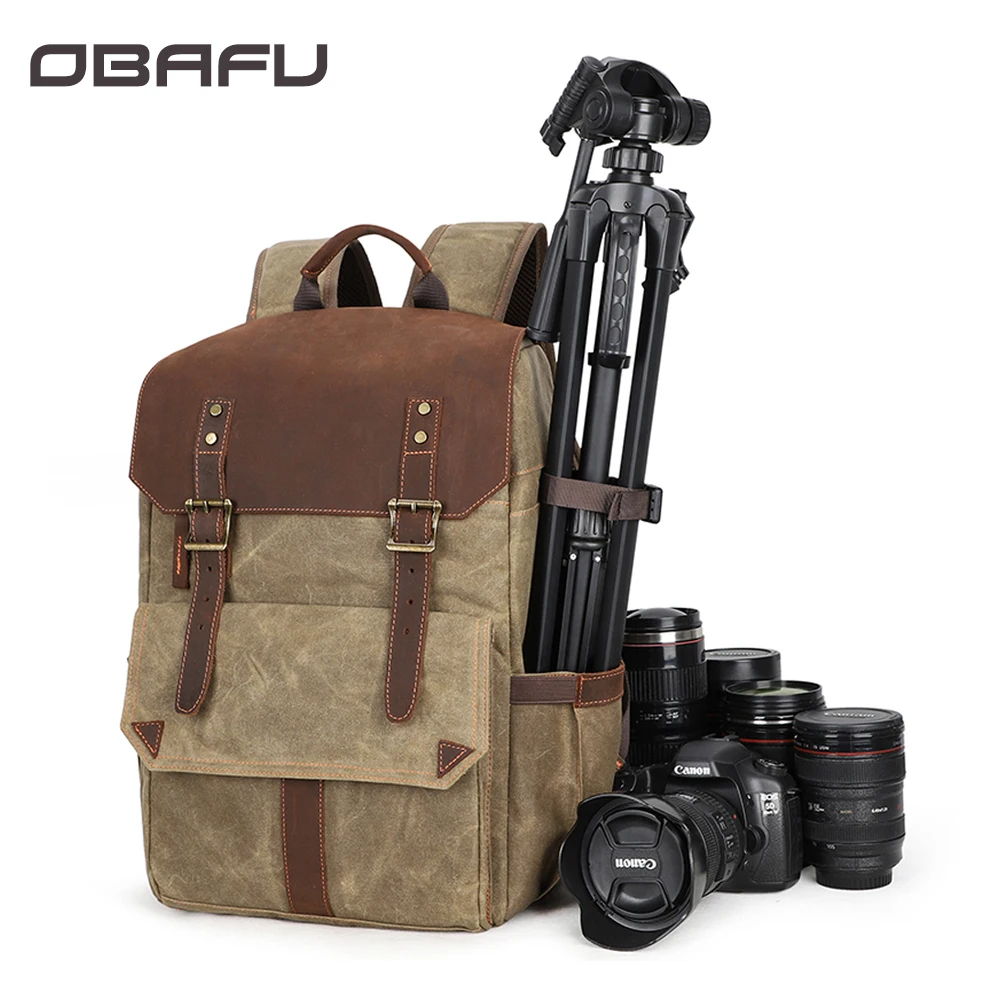 OBAFU DSLR Camera Backpacks Photography Soft Bag Packs Carry Cases for Canon Nikon Sony Pentax Waterproof with Tripod Holder
OBAFU DSLR Camera Backpacks Photography Soft Bag Packs Carry Cases for Canon Nikon Sony Pentax Waterproof with Tripod Holder