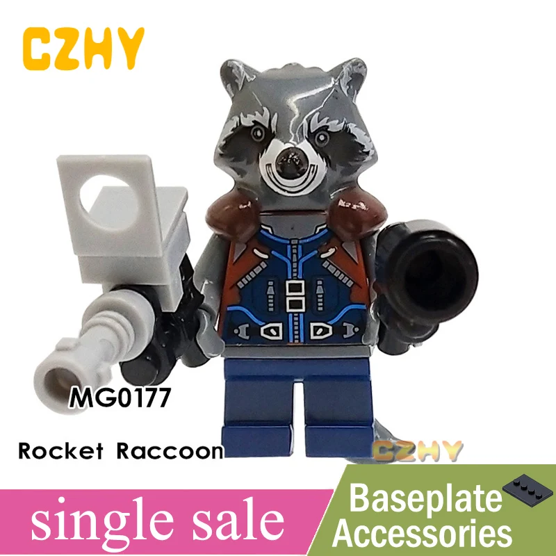 Manvel Avenager Rocket Raccoon MG0177 Single Thanos Hulk Thor Iron Man Black Window Building Blocks Children Toys Gifts
Manvel Avenager Rocket Raccoon MG0177 Single Thanos Hulk Thor Iron Man Black Window Building Blocks Children Toys Gifts