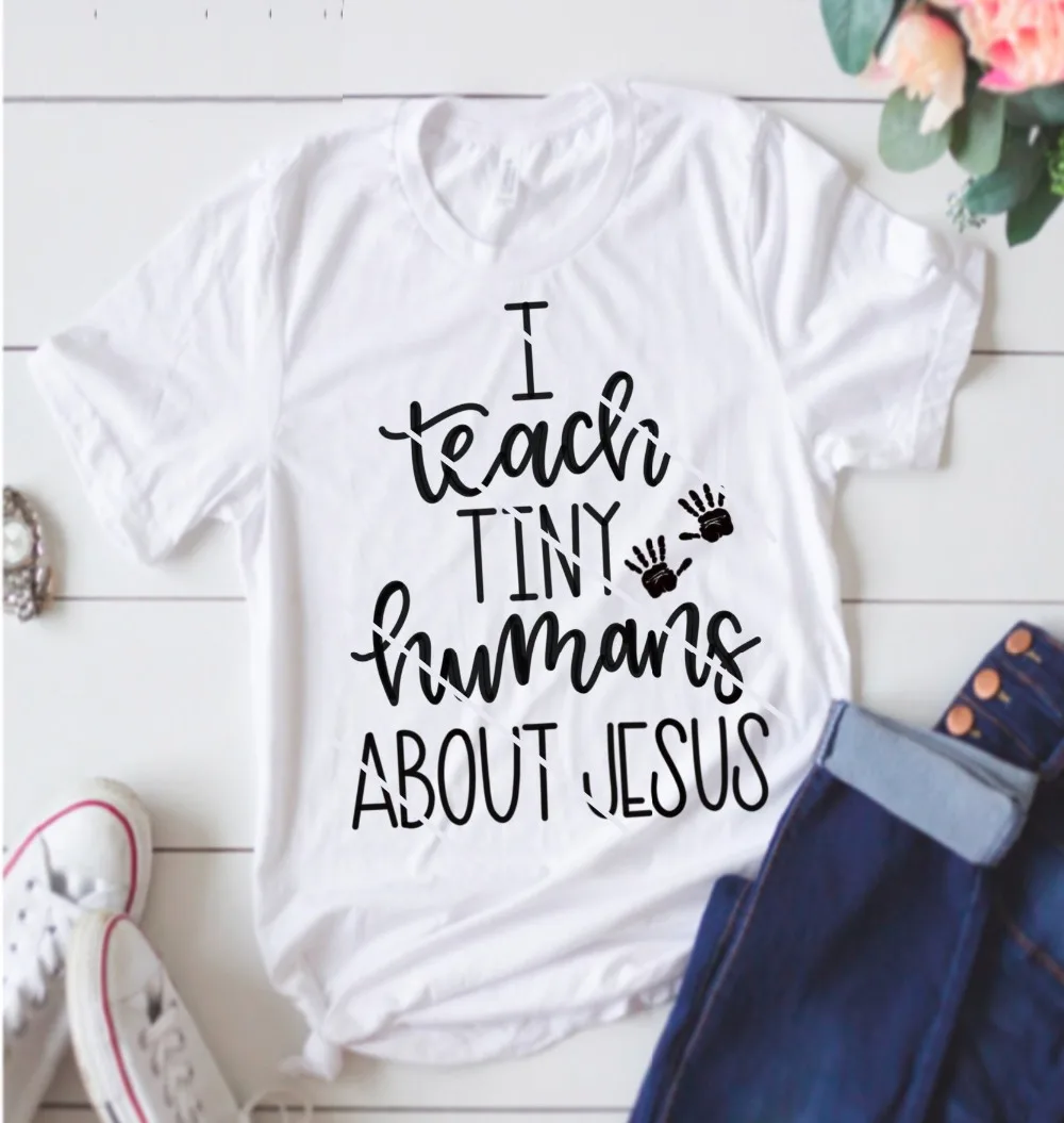I teach tiny humans about Jesus t-shirt Christian faith funny slogan hand graphic harajuku cotton casual shirt tumblr tees tops 
I teach tiny humans about Jesus t-shirt Christian faith funny slogan hand graphic harajuku cotton casual shirt tumblr tees tops