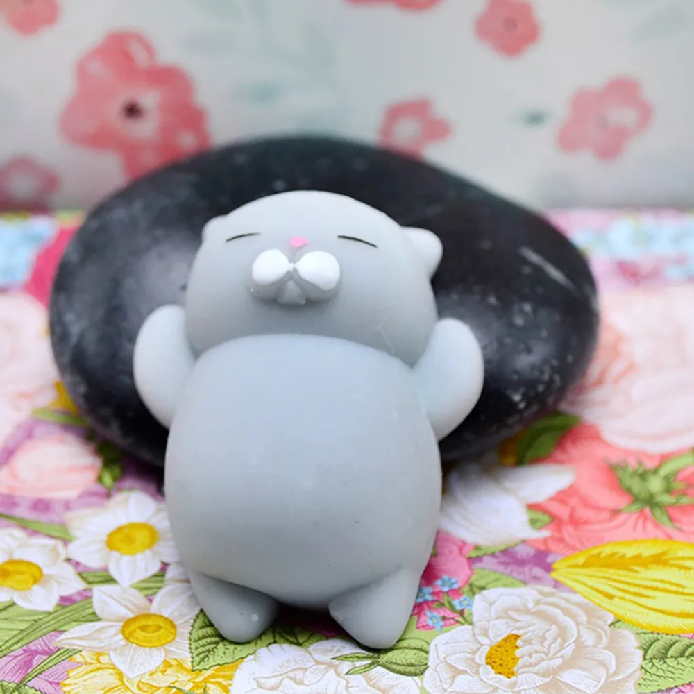 Милая мягкая игрушка Mochi Cat Healing Fun для детей Kawaii Squeeze Игрушка снятия стресса Deco