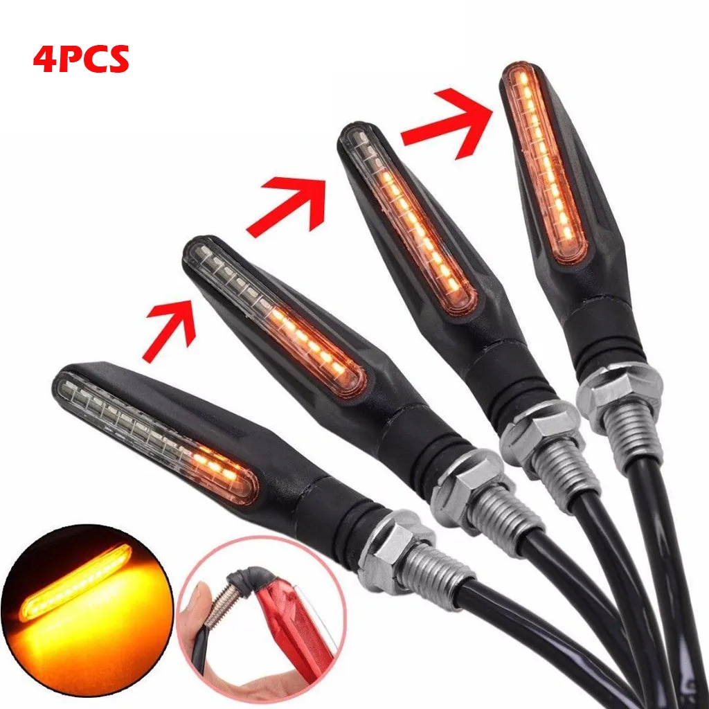 2019 NEW Hot Sale 4Pcs Bendable Motorcycle 12 LED Turn Signal Light Indicator Blinker Lamp Amber motocicleta Dropshipping
2019 NEW Hot Sale 4Pcs Bendable Motorcycle 12 LED Turn Signal Light Indicator Blinker Lamp Amber motocicleta Dropshipping