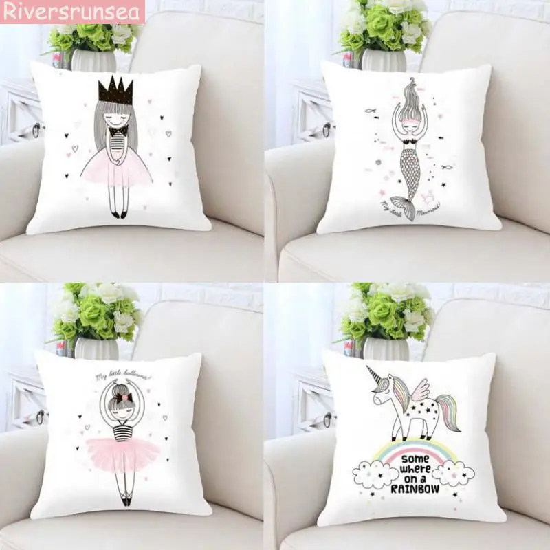 Nordic Style Pink Girls Cushion Covers Kids Decoration Mermaid Rabbit Flamingo Print Pillow Case Home Bedding Set Modern Design
Nordic Style Pink Girls Cushion Covers Kids Decoration Mermaid Rabbit Flamingo Print Pillow Case Home Bedding Set Modern Design