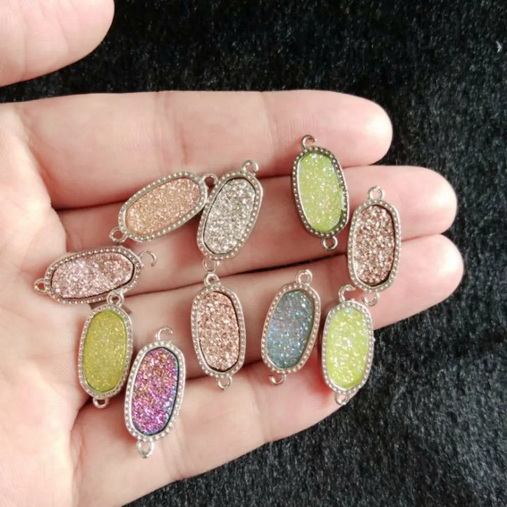 Mix 12Pieces Nature Druzy Stone Jewerly Connectors for Jewelry Making High Quality DIY Bracelets Necklace Earrings Accessoires
Mix 12Pieces Nature Druzy Stone Jewerly Connectors for Jewelry Making High Quality DIY Bracelets Necklace Earrings Accessoires