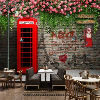 Wallpaper For Kids Room Gaffiti Painting Art Style 3D Telephone Booth Cafe Background Bedroom Wall Cloth Wall Covering 3D Murals
Wallpaper For Kids Room Gaffiti Painting Art Style 3D Telephone Booth Cafe Background Bedroom Wall Cloth Wall Covering 3D Murals