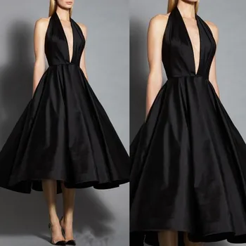 Evening Dresses 2019 robe de soiree abiye Modest Formal Evening Gowns Halter Custom made abendkleider Evening Dress Mid Calf
Evening Dresses 2019 robe de soiree abiye Modest Formal Evening Gowns Halter Custom made abendkleider Evening Dress Mid Calf