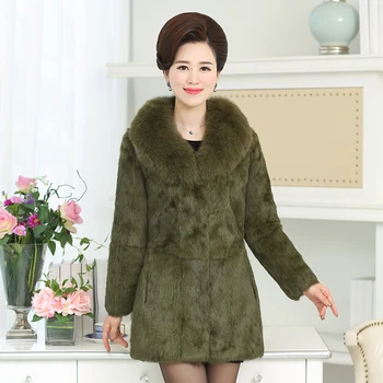 High quality whole skin natural rabbit fur jackets with real fox fur collar 2018 autumn winter medium long fur coats outerwear
High quality whole skin natural rabbit fur jackets with real fox fur collar 2018 autumn winter medium long fur coats outerwear