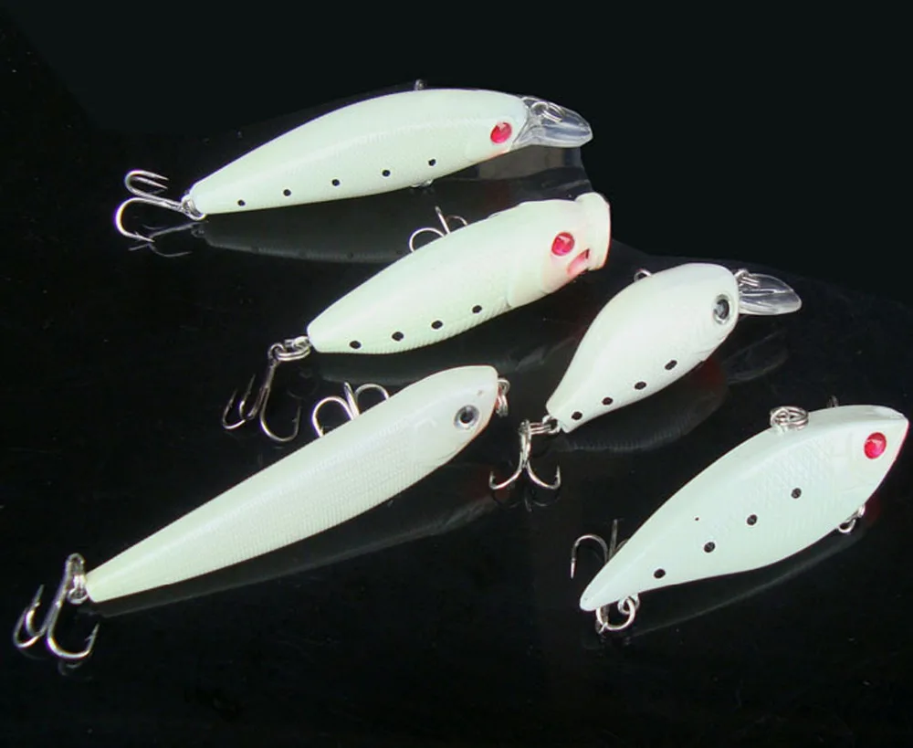 5PCS Night fishing Fish Glow Popper Crankbaits Minnow Pencil Lure box hook baits mixed lots Free shipping
5PCS Night fishing Fish Glow Popper Crankbaits Minnow Pencil Lure box hook baits mixed lots Free shipping